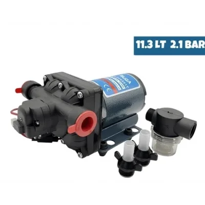 SUGA Karavan & Tekne Hidrofor Pompası 12V 11,3 L/dk 31 PSI / 2,1 Bar