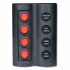 BFY Marin Sigortalı Işıklı Switch Panel - 4 Anahtarlı (90x130mm)