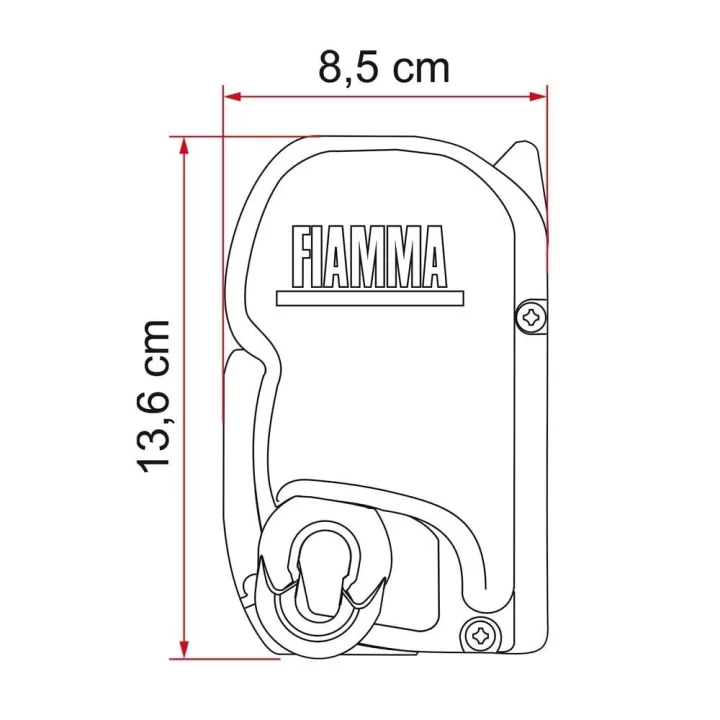 Fiamma F45s Duvar Montajlı Karavan Tentesi 190 - Beyaz