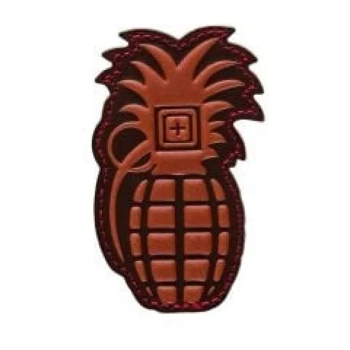 5.11 Pineapple Grenade Leather Bomb Patch