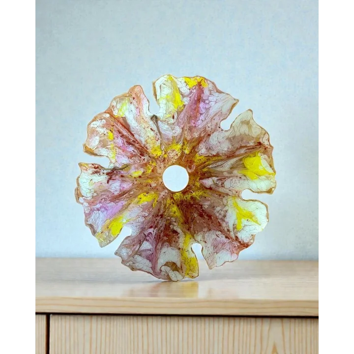 6LI Şarap Kadehi Tutucu(Pembe Mermer Desen)