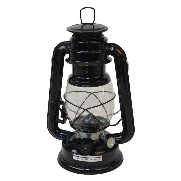 Campout Klasik Gaz Yağı Lambası Gemici Feneri Siyah