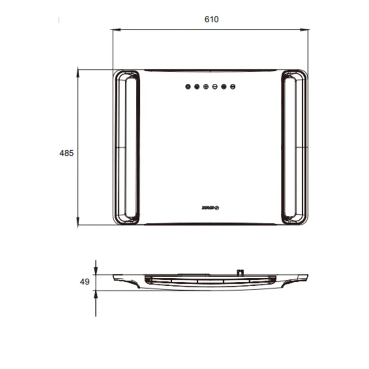SUGA 9000 BTU Wi-Fi Özellikli Karavan Tavan Kliması (Isıtma/Soğutma 2500W)