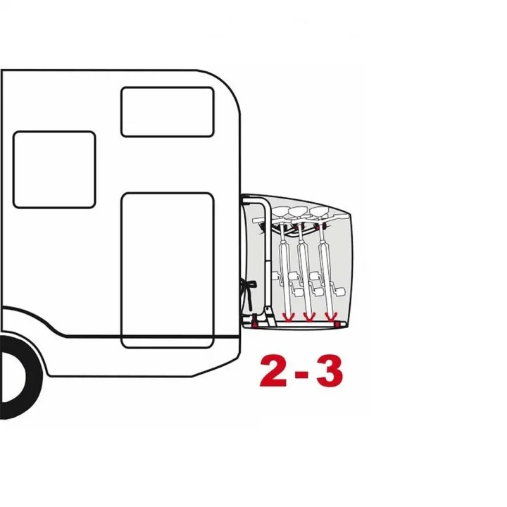 Karavan Bisiklet Taşıyıcısı Koruyucu Branda - Siyah
