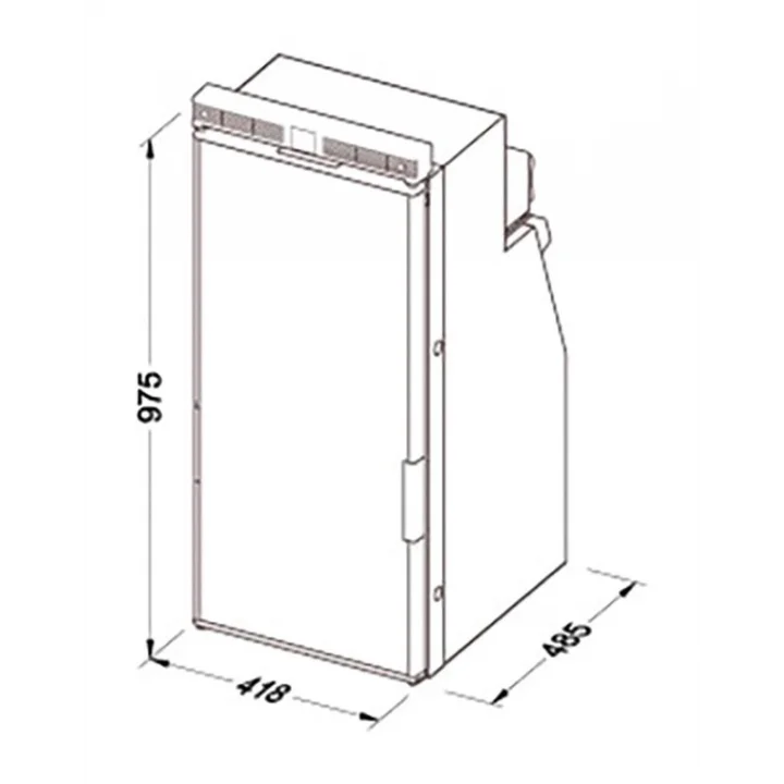 Thetford T1090 12V 90 Litre Kompresörlü Karavan Buzdolabı