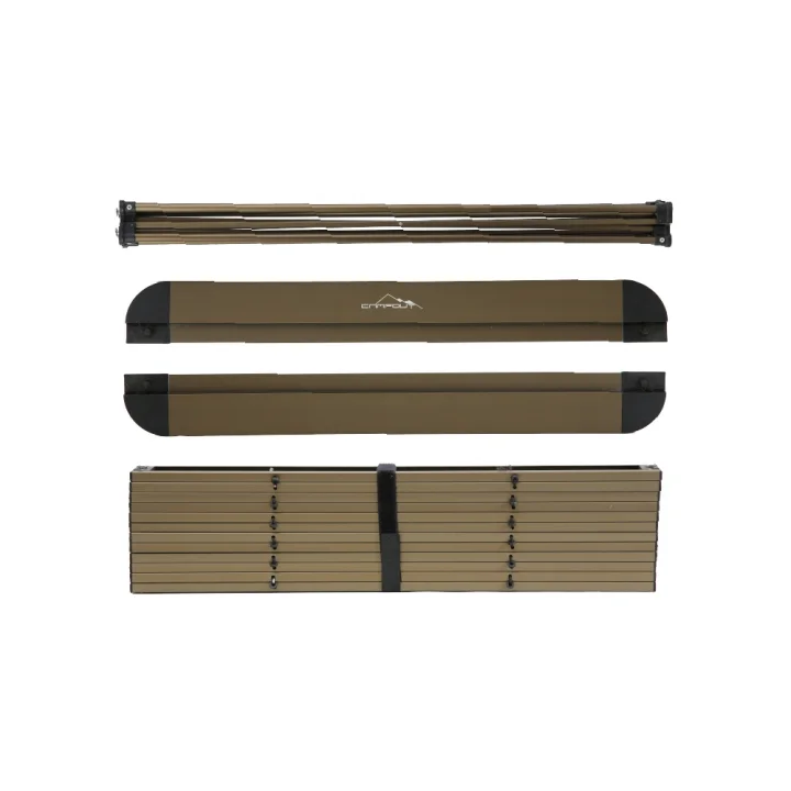 Alüminyum Büyük Masa + 2 Fırat Sandalye Set