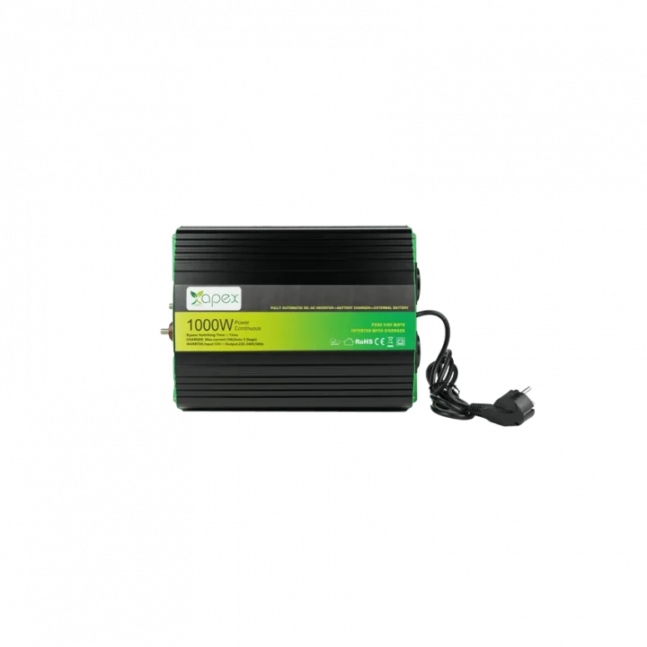 Apex NPS Serisi Tam Sinüs Şarjlı İnverter 1000W/12V