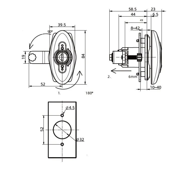 Arnedo Badem Karavan Bagaj Kilidi