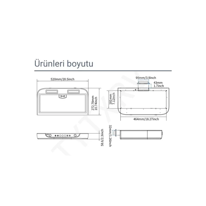 Aspiratör Davlumbaz Led Işıklı 3 Fanlı Paslanmaz Çelik Filtre Dokunmatik