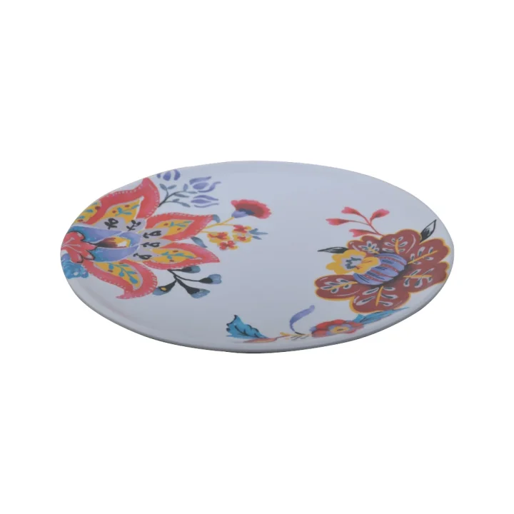 Bahar Çiçekleri Motifli Melamin Tabak Seti