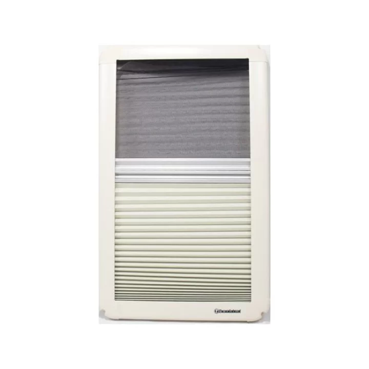 Berhimi 60 x 35 Dikey Amörtisörlü Karavan Penceresi (Sineklikli Güneşlikli)