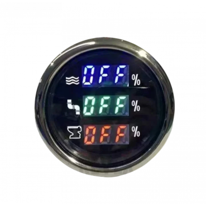 Temiz, Pis ve Gri Su Göstergesi Boş Dolu Depo Alarmlı Beyaz