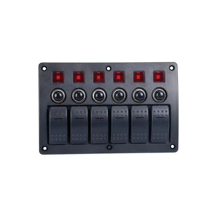 Bfy 6Lı  Switch Panel Otomatik Sigortalı ve Işıklı