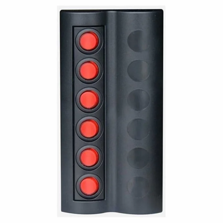 BFY Marin Sigortalı Işıklı Switch Panel - 6 Anahtarlı (90x180mm)