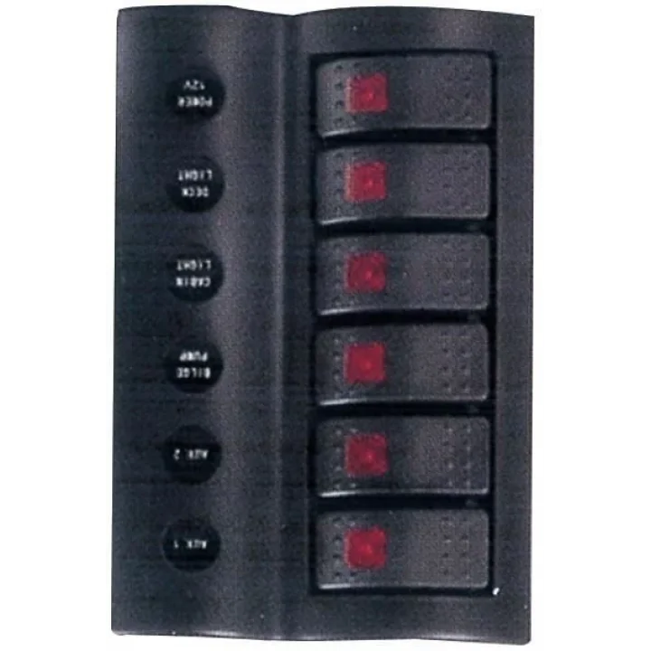 Bfy Switch Panel Otomatik Sigortalı Işıklı - B.S 4lü