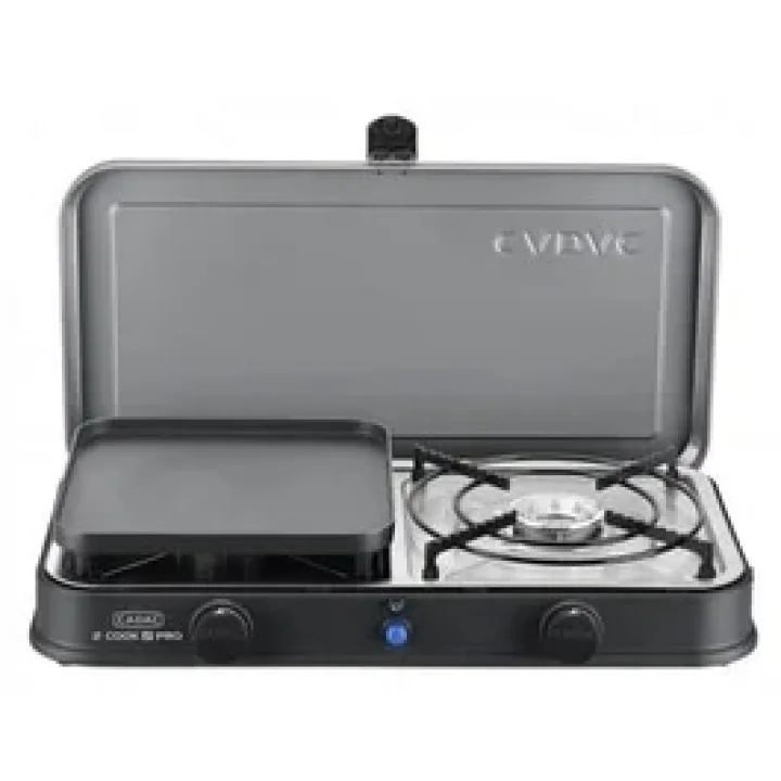 CADAC 2 Cook 2 Pro Deluxe 2’li Gazlı Ocak & Seramik Izgara 2x2 kW