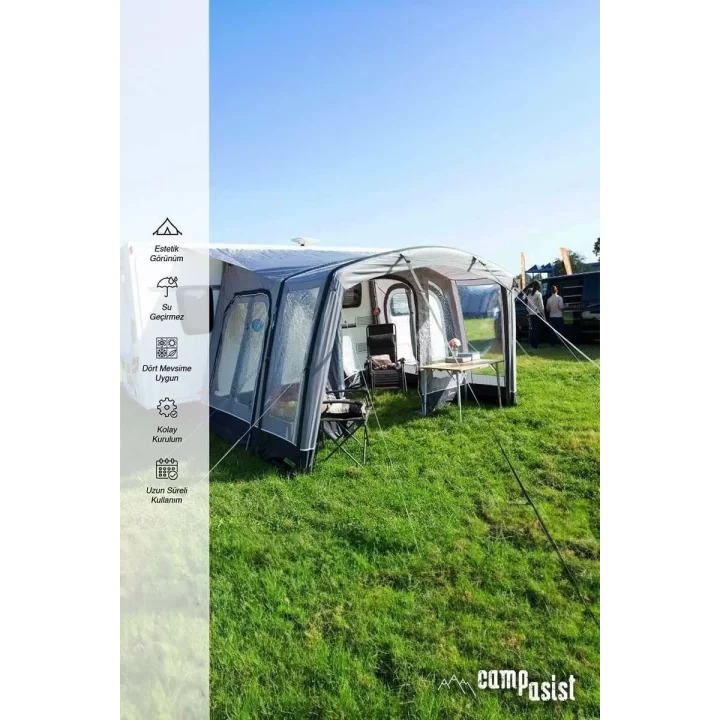 Campasist Air-350K1 Çift Bölmeli Havalı Karavan Tentesi 350x330x235