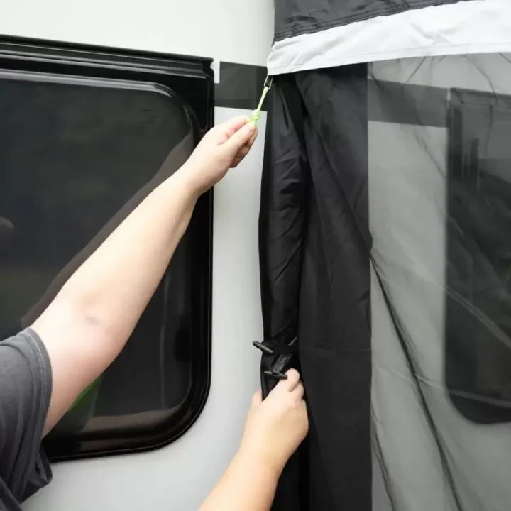 Campasist AİR390 390cm Şişme Kapalı Karavan Kış Çadırı Mavi