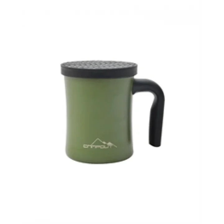 Campout Çift Katmanlı Termos Kupa Yeşil