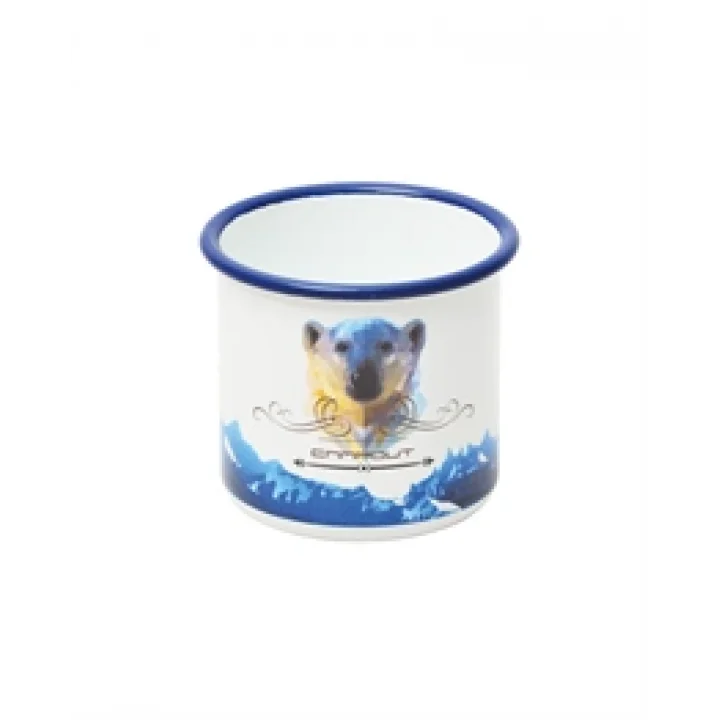 Campout Emaye Kupa Beyaz Bear