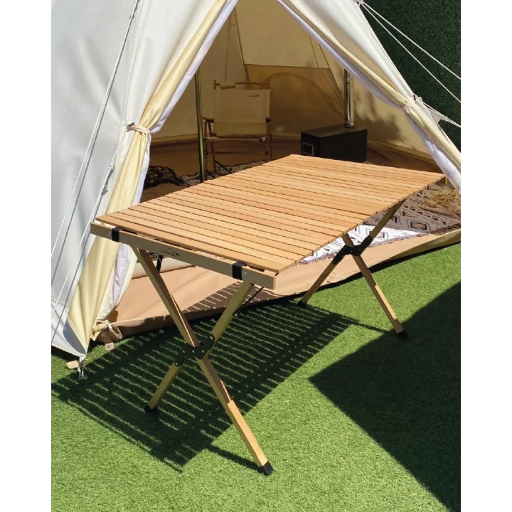Campout Katlanır Ahşap Kamp Masası