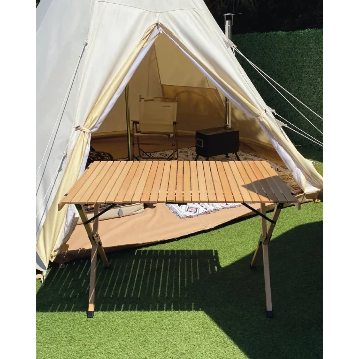Campout Katlanır Ahşap Kamp Masası