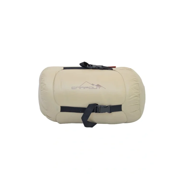 Campout Kaz Tüyü Uyku Tulumu Krem Renk