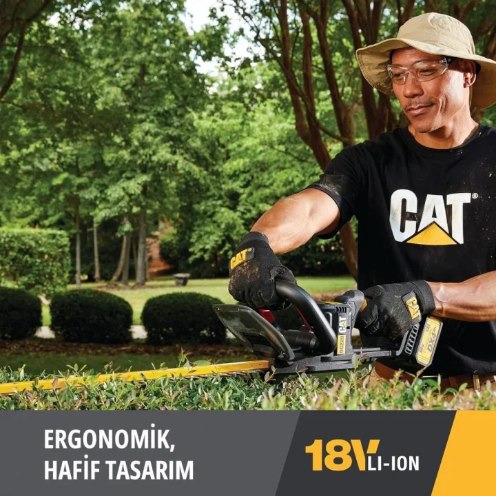 CAT DG220 18Volt 4.0Ah Li-ion Tek Akülü Kömürsüz 61CM Profesyonel Çit Budama