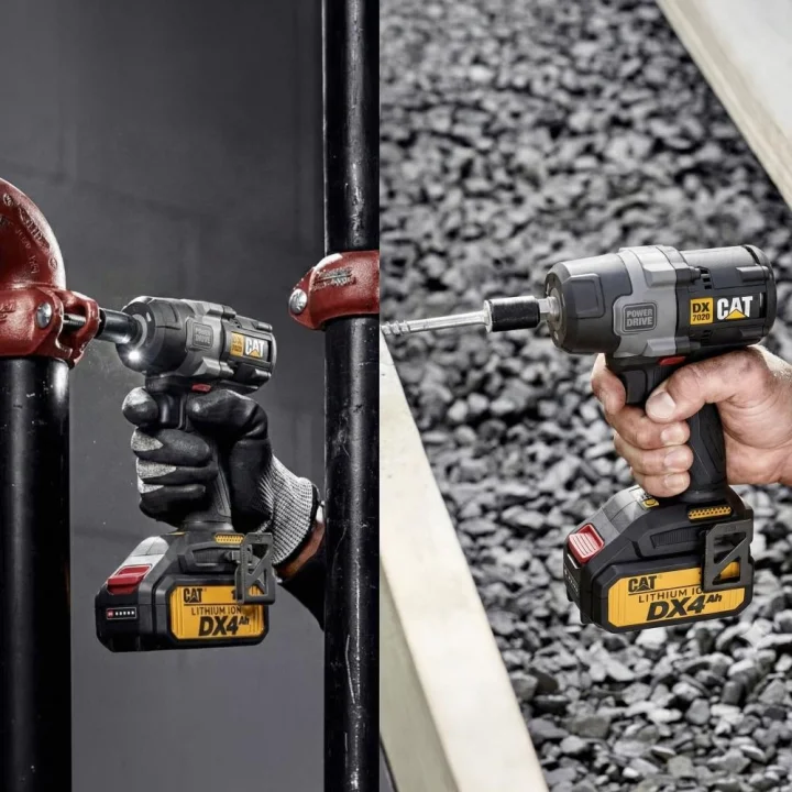 CAT DX7020.1 18Volt 4.0 Ah Çift Akülü Kömürsüz 700/880Nm Profesyonel Şarjlı Somun Sıkma + 10 Adet Lokma Ucu