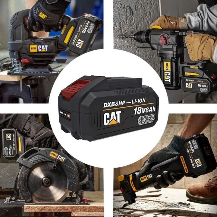 CAT DXB8HP 18Volt 8.0Ah. Li-ion ICE CONTROL ONE FOR ALL Profesyonel Yedek Akü