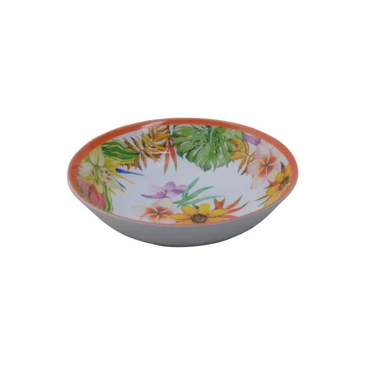 Çiçek Figürlü Melamin Tabak Seti