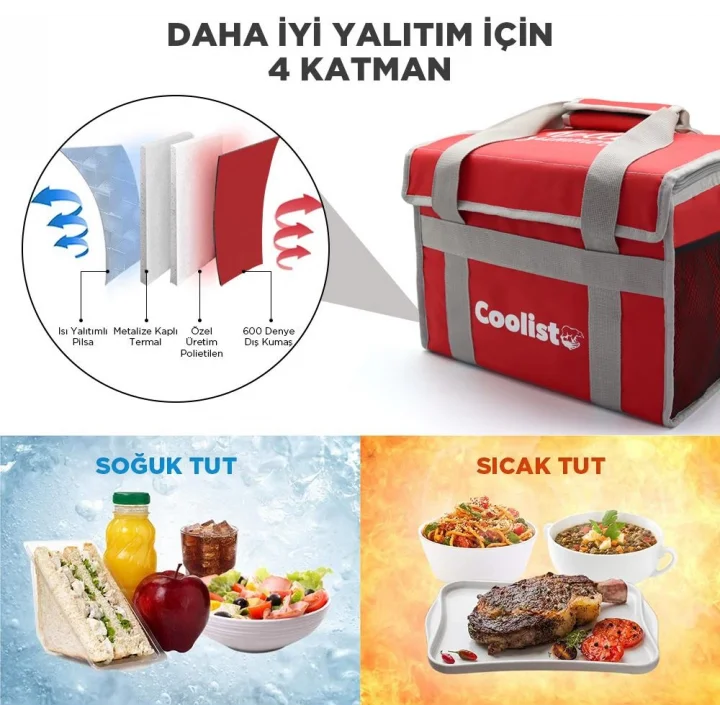Coolist CL36R 36 Litre Katlanabilir Termos Bez Çanta / Buzluk
