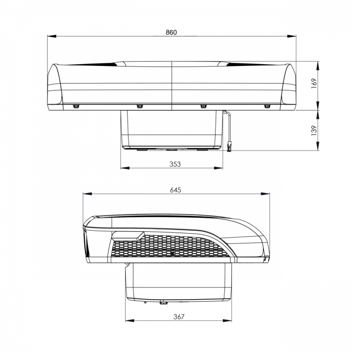 DOMETIC CoolAir RTX 1000 Tavan Soğutucusu