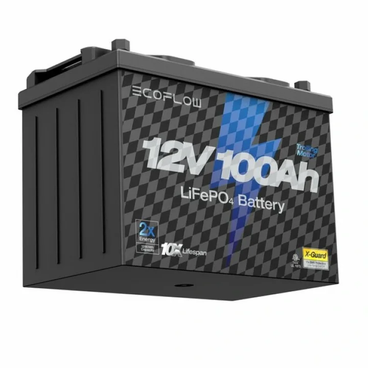 EcoFlow 12V 100Ah Lityum Derin Döngülü Karavan ve Tekne Aküsü
