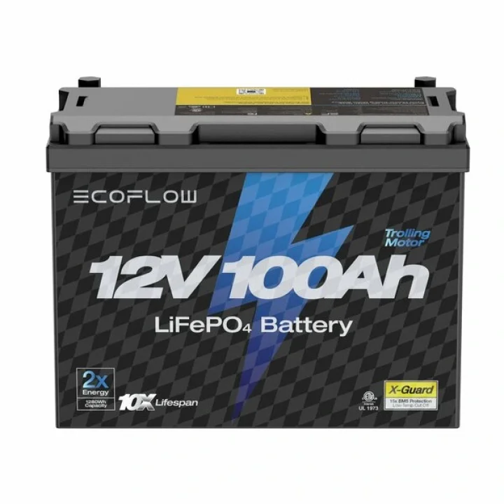 EcoFlow 12V 100Ah Lityum Derin Döngülü Karavan ve Tekne Aküsü