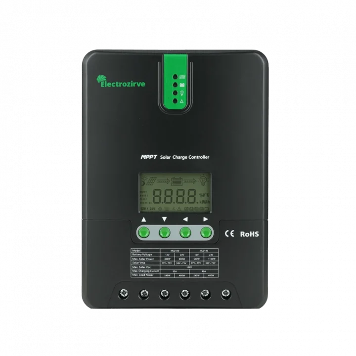 Electrozirve ML Serisi MPPT Solar Şarj Kontrol Cihazı 40 Amper / 100V PV Giriş
