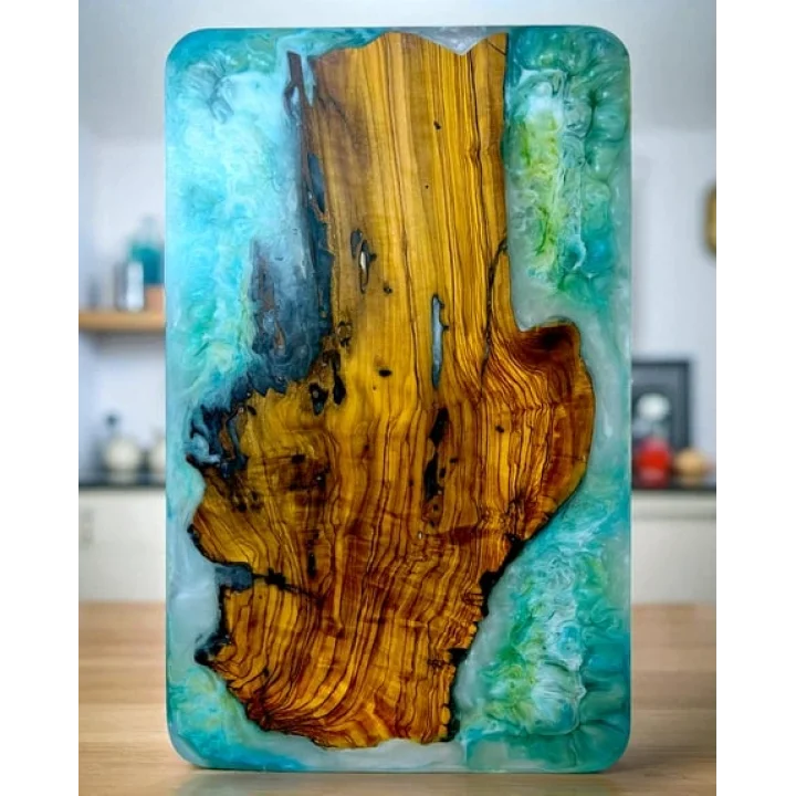 Epoksi Kesme ve Sunum Tahtası Okyanus Kıyısı