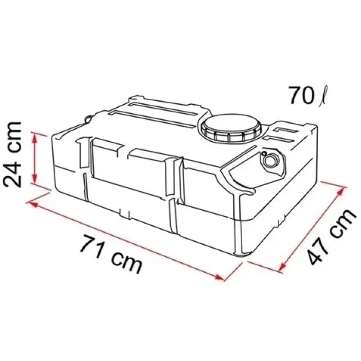 Fiamma 70 Litre Temiz Su Tankı