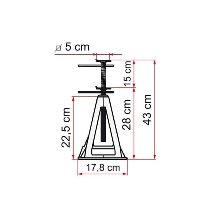 Fiamma Alüminyum Kriko Denge Ayağı