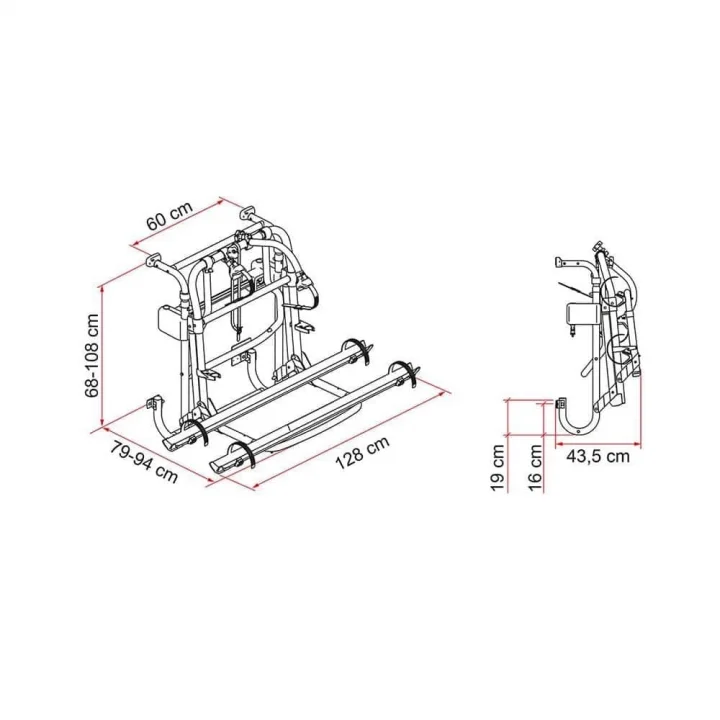 Fiamma Lift 77 Manuel Asansörlü Bisiklet Taşıyıcı