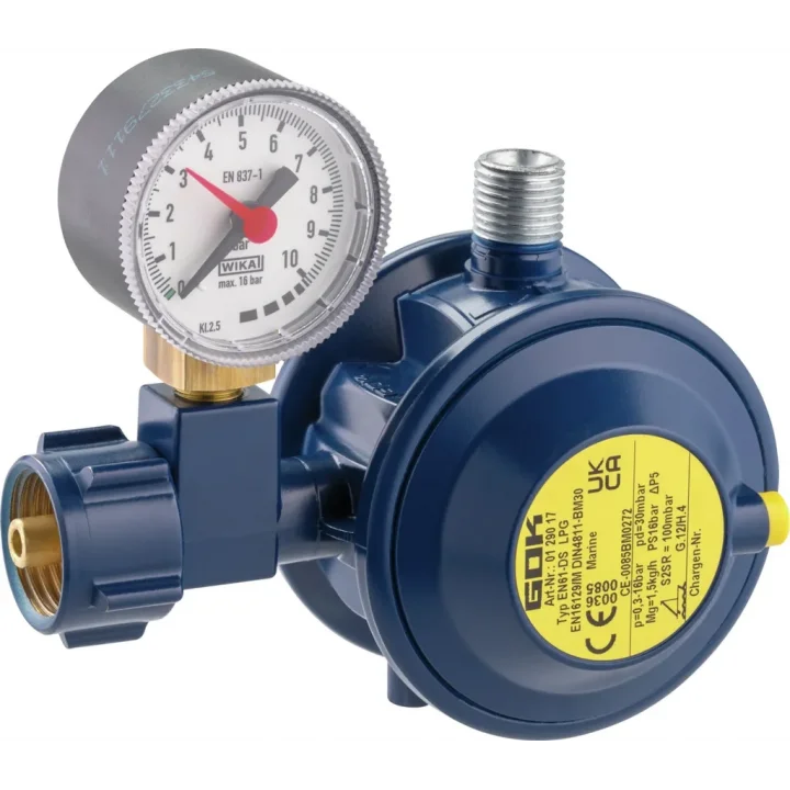 GOK Marin Gaz Regülatörü - Korozyona Dayanıklı 30mbar 1.5 kg/h