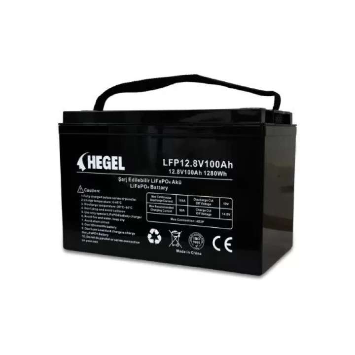 Hegel 12.8V 100Ah Lityum Akü - LiFePo4 Batarya Akü