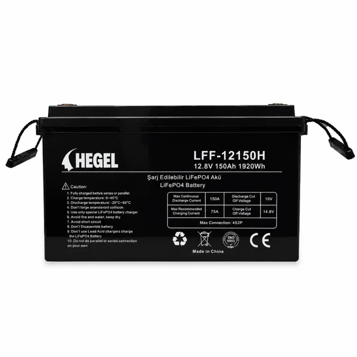 HEGEL LİFEPO4 LİTYUM AKÜ 12.8V 150AH