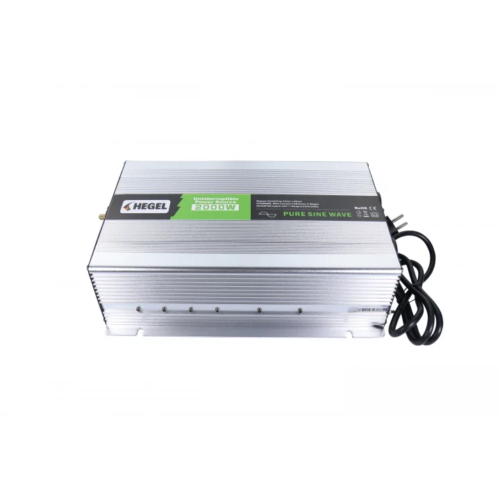 HEGEL TAM SİNÜS İNVERTÖR 2000W 12V - 15A AC ŞARJLI