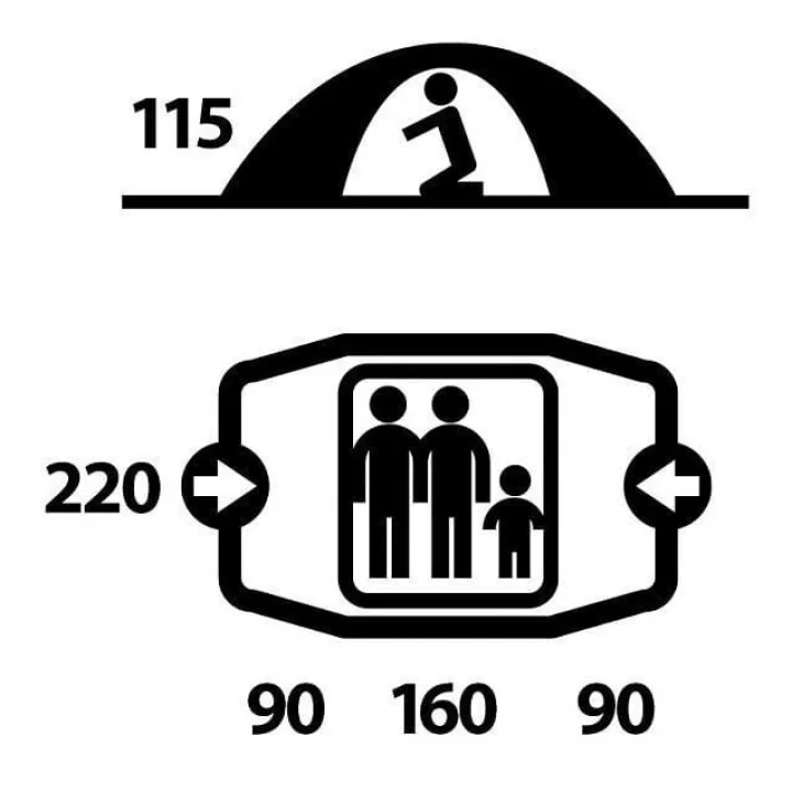 Husky Burton Yeşil 2 1 Kişilik Çadır