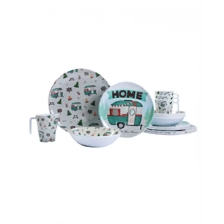 Kamp Figürlü Melamin Tabak Seti