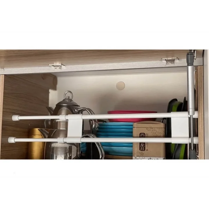 SUGA Karavan Dolap & Buzdolabı İçi Yaylı Raf Barı 41–71 cm