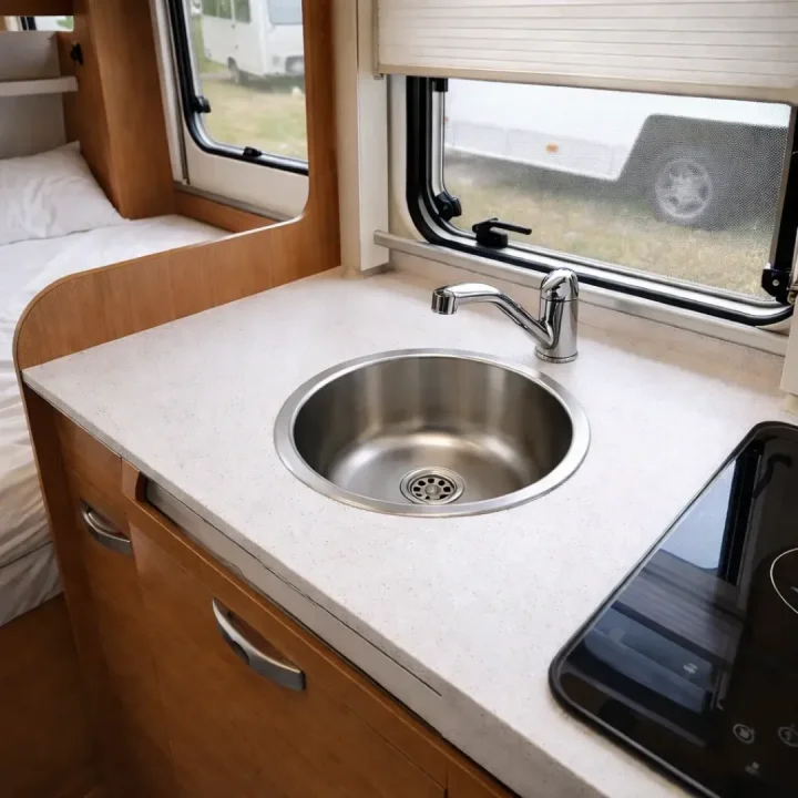 Karavan Mutfak Eviyesi 30 Cm Yuvarlak