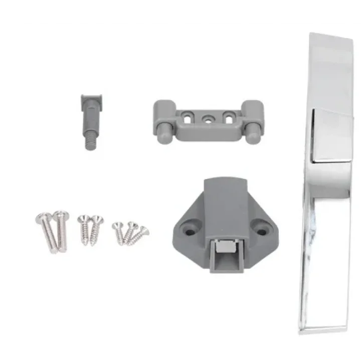 SUGA Karavan Oval Krom Bas-Çek Push Lock Mobilya & Dolap Kilidi