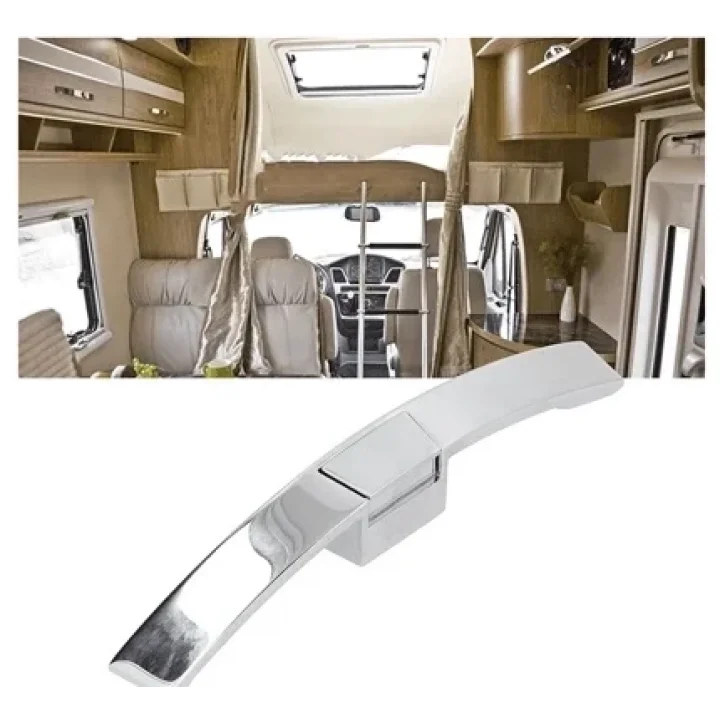 SUGA Karavan Oval Krom Bas-Çek Push Lock Mobilya & Dolap Kilidi